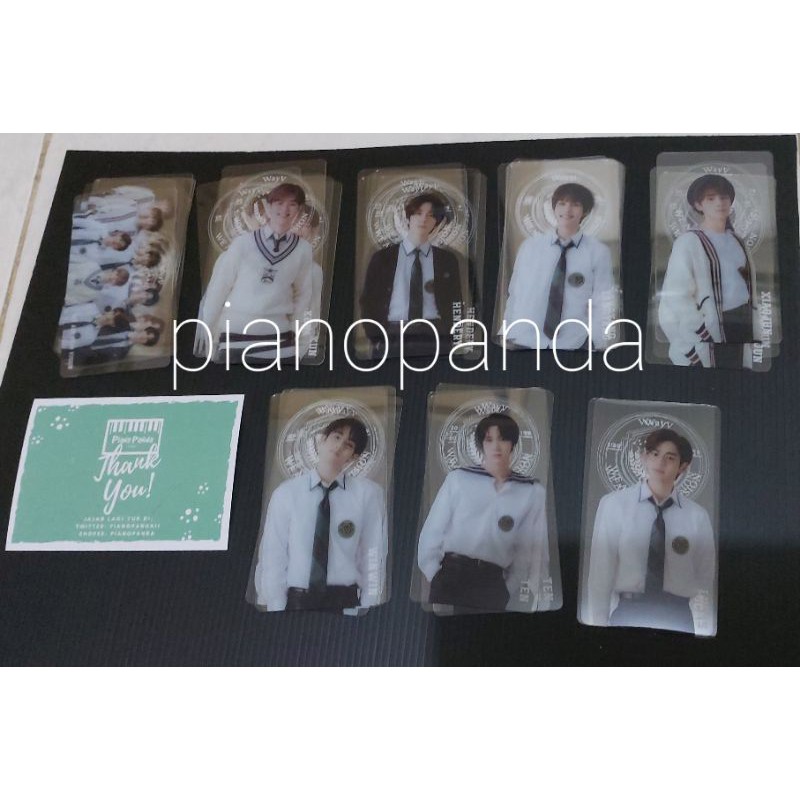 Clear Bookmark Back to School Kit 2021 WayV Kun Ten Yanyang Hendery Winwin Lucas Xiaojun