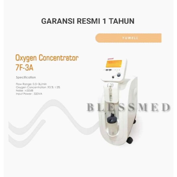 Oxygen Concentrator YUWELL 7F-3A Original Product