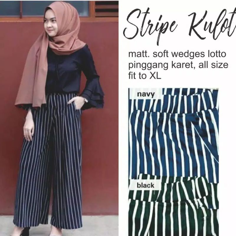 KULOT MOTIF SALUR / KULOT WANITA MUAT BB 40-70 KG