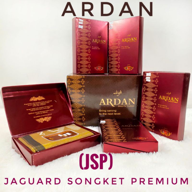 Sarung Ardan Gold JSP Jaquard Songket Premium