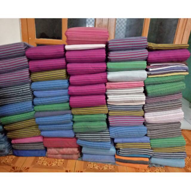 Promo kain tenun lurik new bahan katun lembut