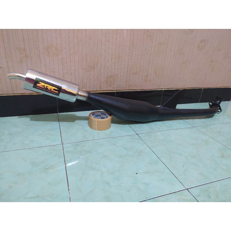 Knalpot Yamaha Alfa, Champ, V75, V80, FIZ R, Sigma Suara Model Standar Racing & Full Press Merk ZRC 