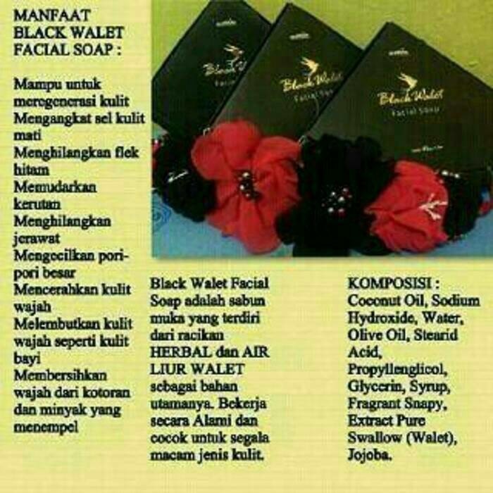 SABUN BLACK WALET PAKETAN,BLACK WALET FACIAL SOAP,SABUN MUKA