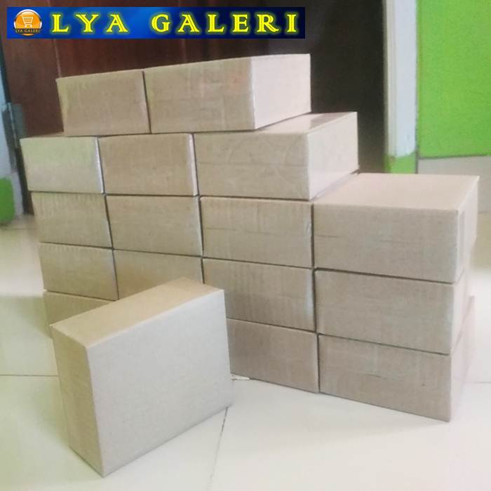 Karton Box Kardus Packing Uk.10x5x13 cm Luar Polos Dalam Ada Tulisan-4
