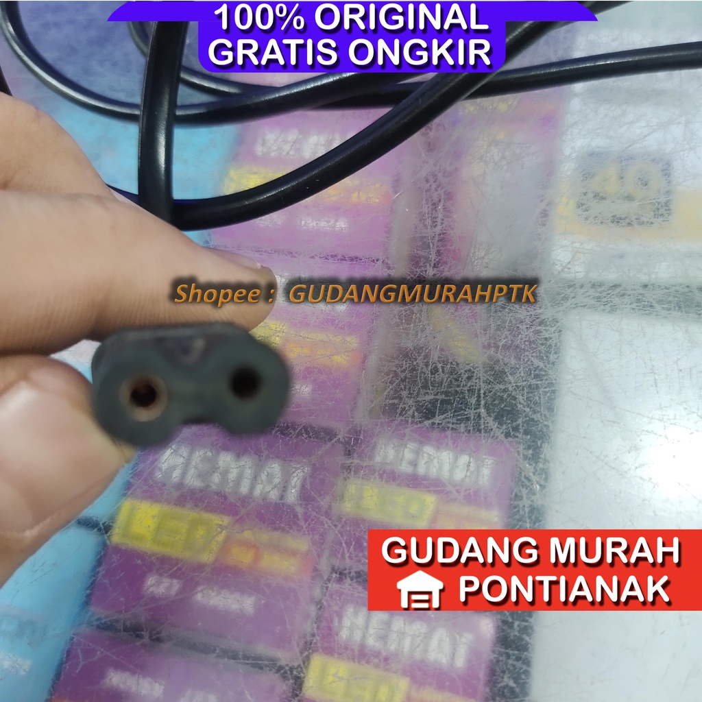 Kabel radio emergency Power 2 pin Kualitas Bagus warna hitam cocok untuk pengechage pengisi daya emergency atau radio