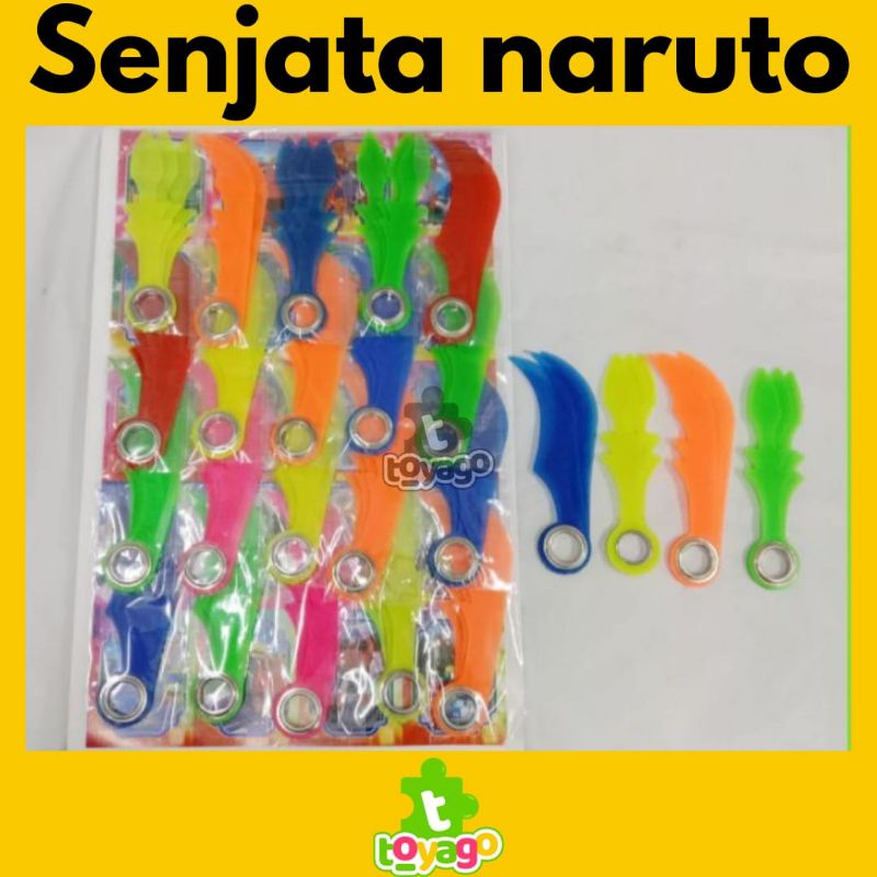 Mainan Anak Suriken Senjata Naruto Plastik Isi 20pcs Grosir
