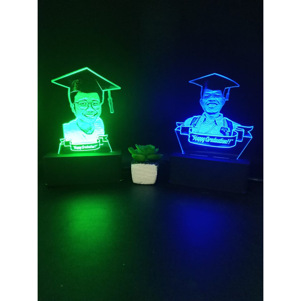 Hadiah lampu led custom murah hadiah wisuda anniversarry
