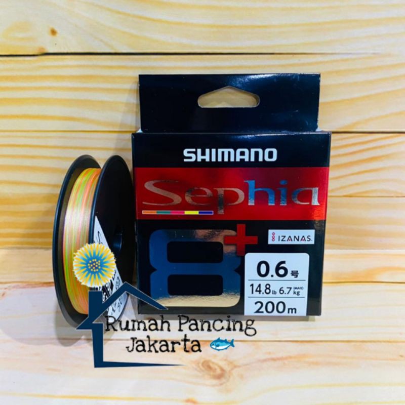 Senar Pancing PE Shimano Sephia 8+ 200m Pe.0.6