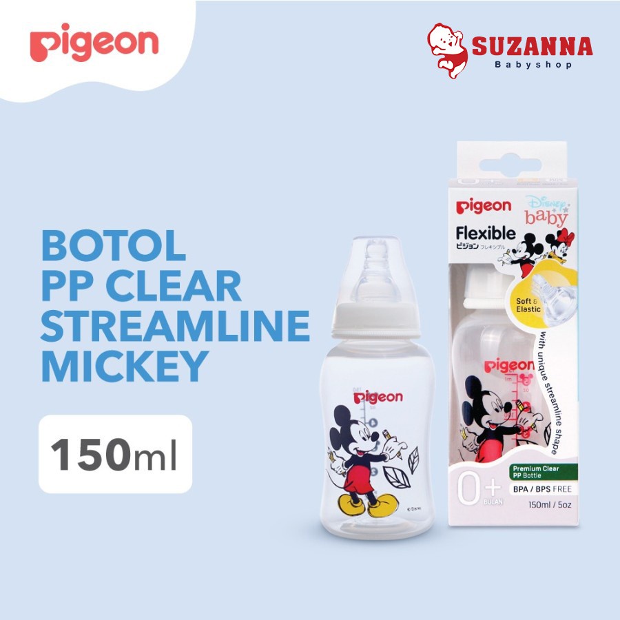 Pigeon Botol PP Clear Streamline Minnie Nipple