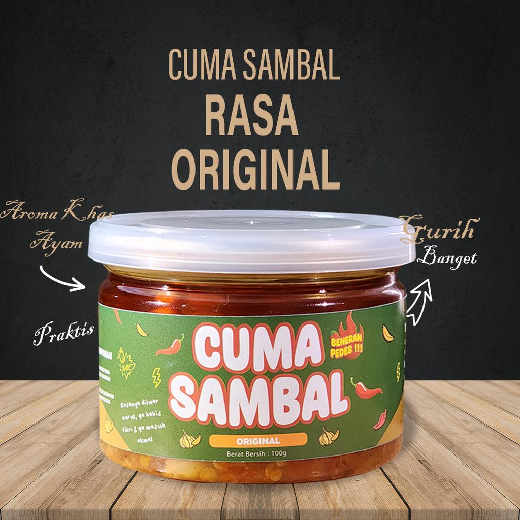 

Cuma Sambal - Pedas Gurih Rumahan - Makanan Instan Lauk Cepat Saji - Rasa Bawang Original