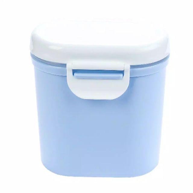 WJ906 Tempat Susu Kotak Penyimpanan Susu Bubuk Bayi Portable Sealed Ukuran Besar-Biru Besar