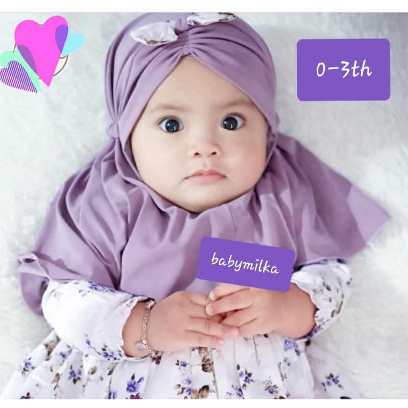 Rr jilbab bayi tali kerut MALIKA 0-2th-1