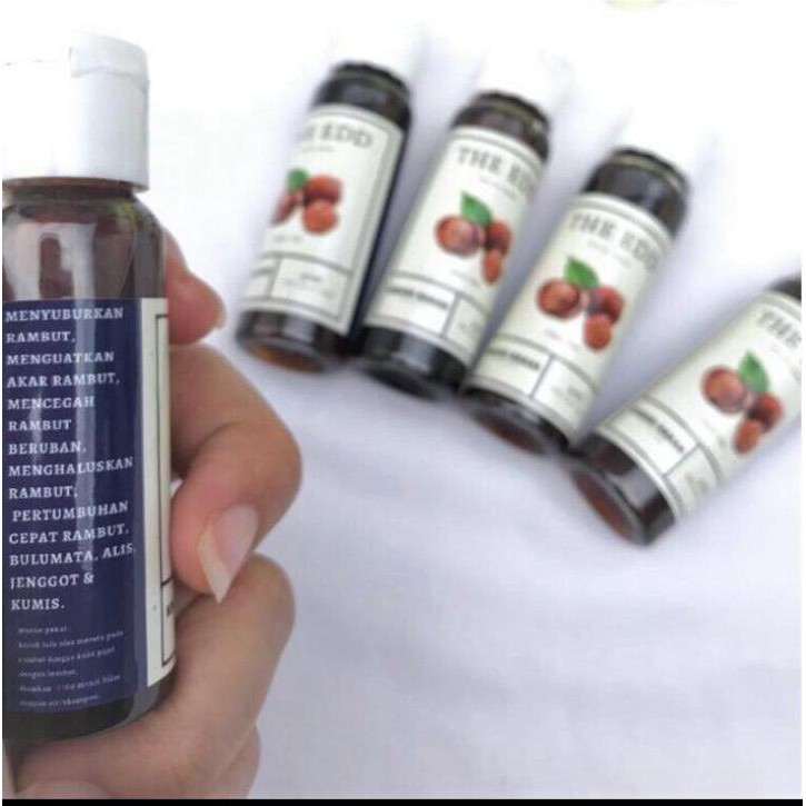 THE EDD Minyak Kemiri Bakar Alami NO BAHAN KIMIA/ Mempercepat Tumbuh Rambut, Jenggot, Kumis OIL HAIR