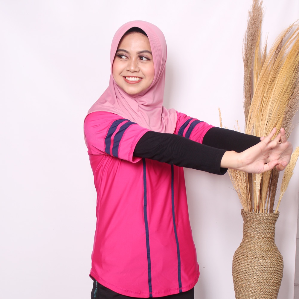 HIJAB SPORT / JILBAB OLAHRAGA / KERUDUNG SPORT BAHAN JERSEY / KERUDUNG SEKOLAH / JILBAB BERGO JERSEY LANGSUNG PAKAI NURI