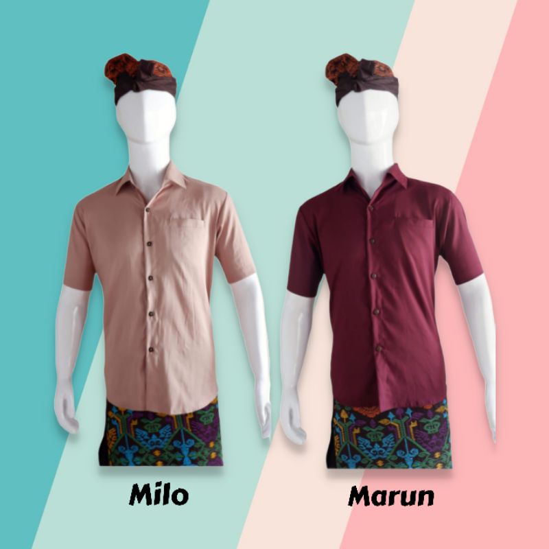 CT Baju Kemeja Pria Lengan Pendek