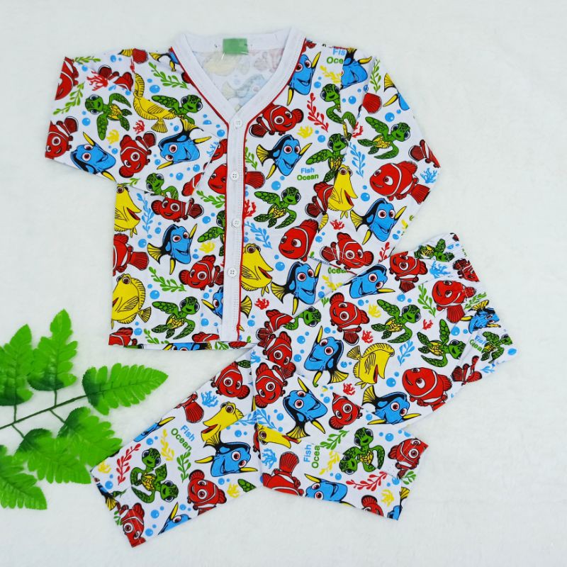 Ss#255 Pakaian Anak Laki-laki Size 3-24bulan / Baju Piyama Anak Laki-laki / Baju tidur Anak Cowok