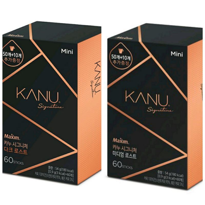 

Maxim Kanu Mini Signature Medium Roast/Dark Roast 60 EA