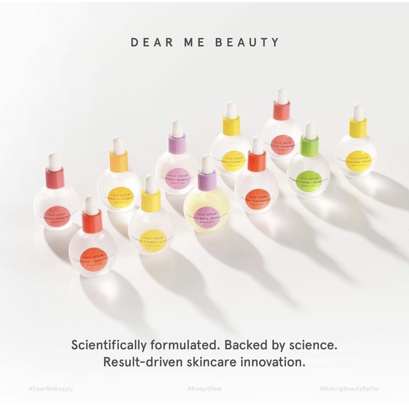 DEAR ME BEAUTY SERUM - Single Activator Face Serum 12ml / 32ml Niacinamide/Salicylic Acid/Vit C/Cica