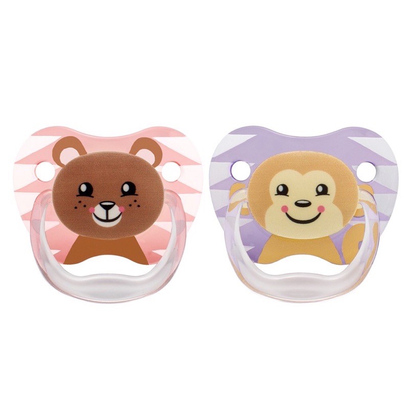 Dr Brown’s Pacifier Stage 2 (6-12M) Girl Animal - Empeng Bayi Tahap 2 isi 2pcs