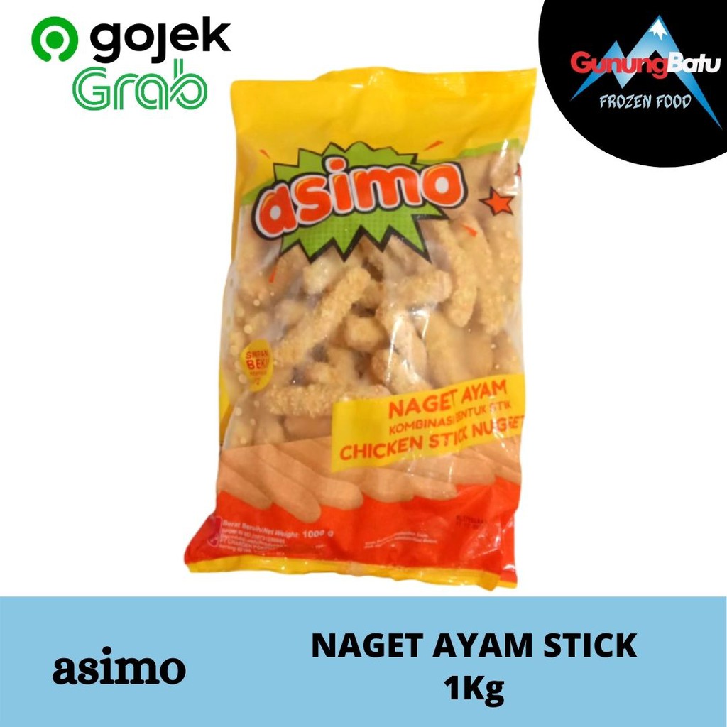 

ASIMO NUGGET STICK 1KG/ NAGET STIK/ NUGGET BENTUK STICK