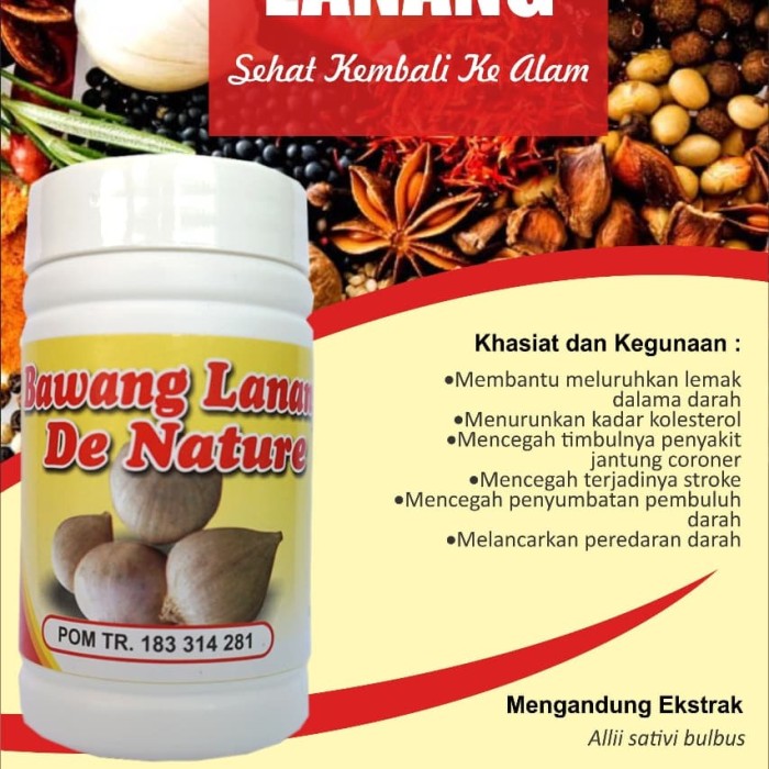 

Kapsul Bawang Lanang De Nature Obat Store Kolesterol Herbal Asli 100% Garansi Resmi