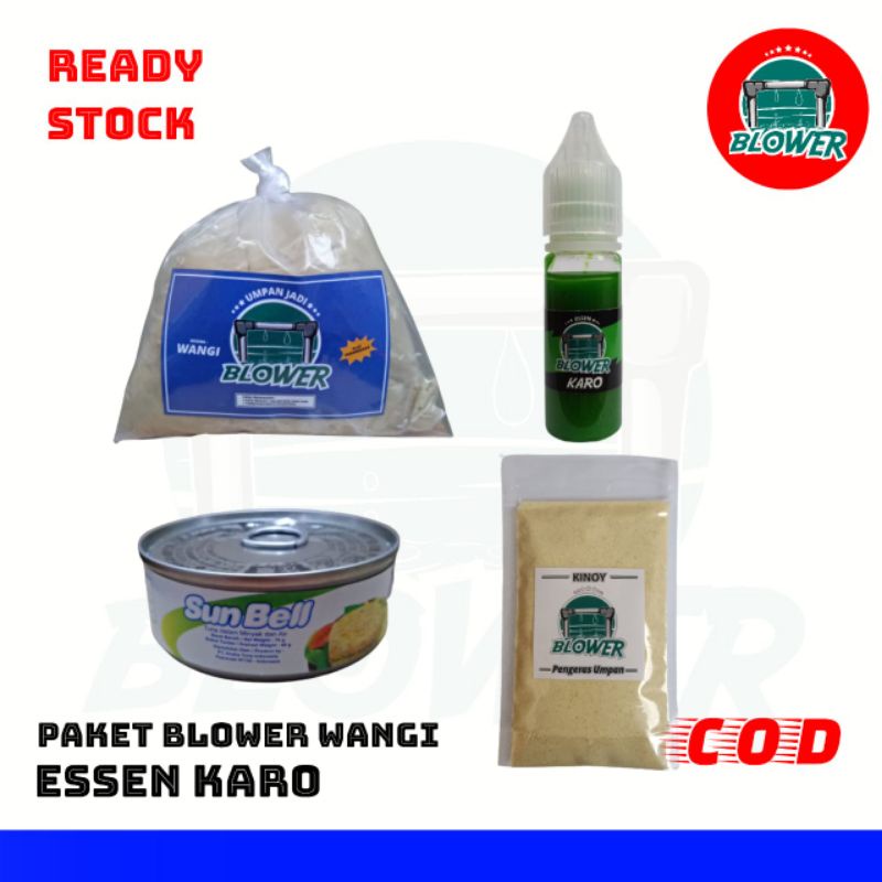 Paket Umpan Jadi Wangi Plus Essen Blower Karo - Mancing Ikan Mas