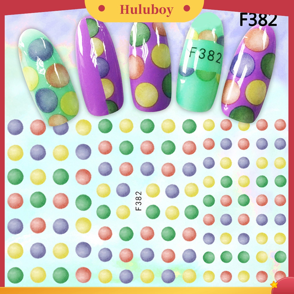 Huluboy Huluboy♡ Stiker Decal Motif Bunga Untuk Dekorasi Nail Art DIY