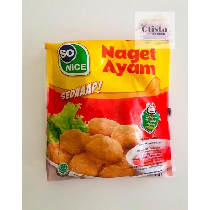 

PROMO Nuget Ayam So Nice 250 gr MURAH