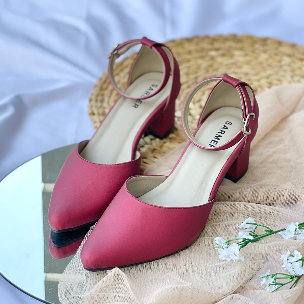 SARMER - CLARA HEELS MAROON