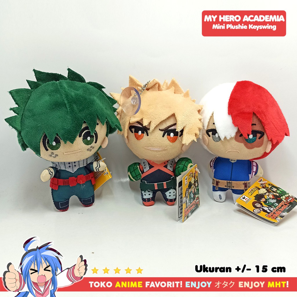 Boneka Anime Boku no Hero Academia Plushie Doll Todoroki Bakugo Midoriya Deku