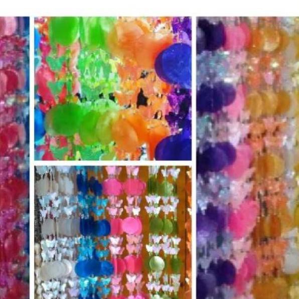 Hati Hati,  Tirai Kerang Simping isi 10 Untai