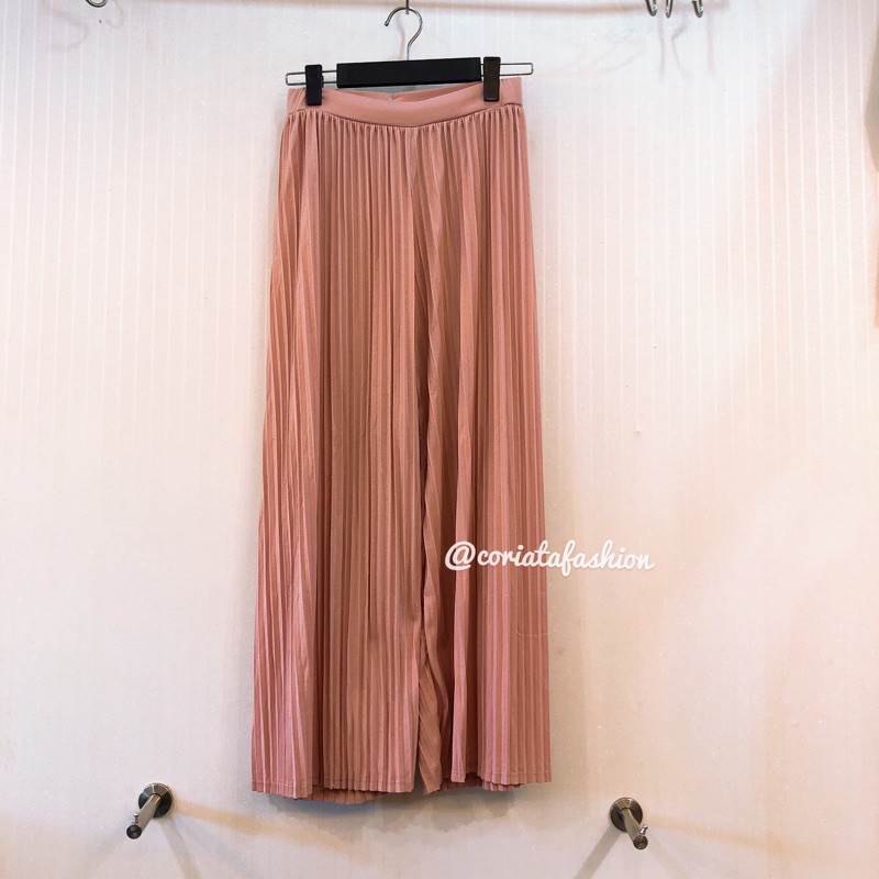 Celana Kulot plisket import premium vivaldi original