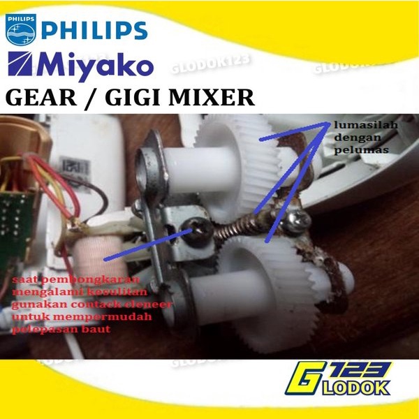 Gear Gigi Hand Stand Mixer Philips Miyako HM 620 625 650 Original