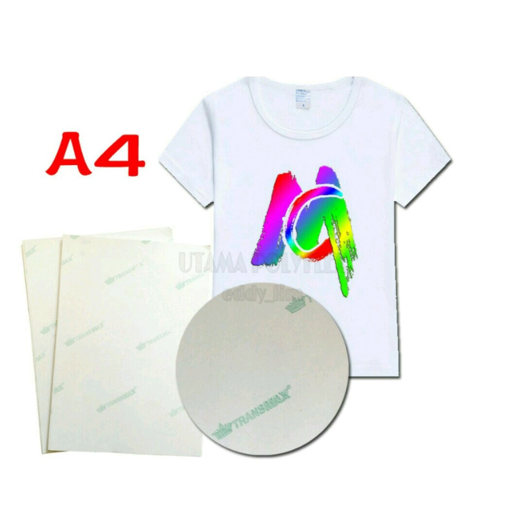 

Transfer Paper Transmax Light A4 USA / Kertas Sablon Kaos