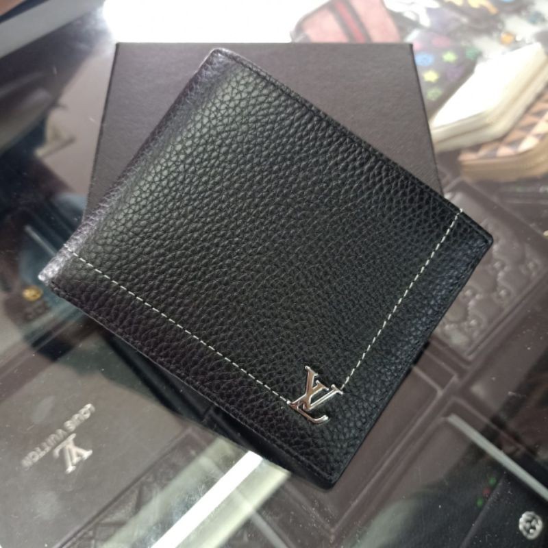 Dompet Lipat Pria LV Leather Dompet Kulit Asli import