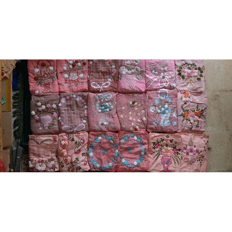 mukena linen tile terusan rayon super mukenah adem