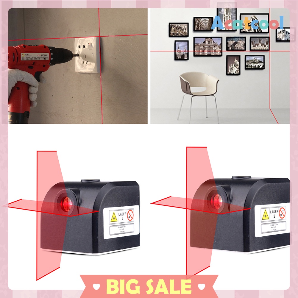 Rechargeable Laser Level Cross Line Self-Leveling Vertical/Horizontal Line