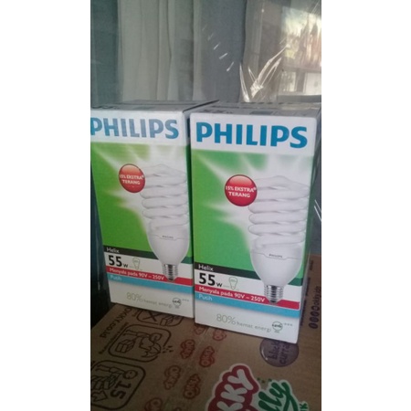 lampu spiral Philips 45watt