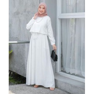 Maryam Dress White (S) By ODECA OFFICIAL