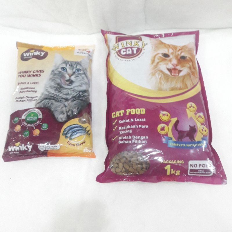 Winky Cat Food 500gr,Tuna Flavor. Pakan Kucing