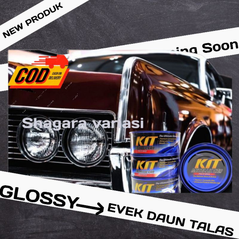 Skimcare mobil dan motor Kit Kaleng Biru Paste Wax Metallic Car - Poles & Pengkilat Metallic / KIT B