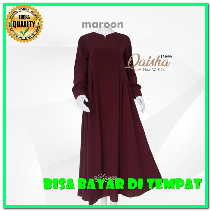 Baju Gamis Nibras Wanita Terbaru 2020 Promo Dress Syari Sar I Dew UG780  New Qaisha Alhauraa - Mar