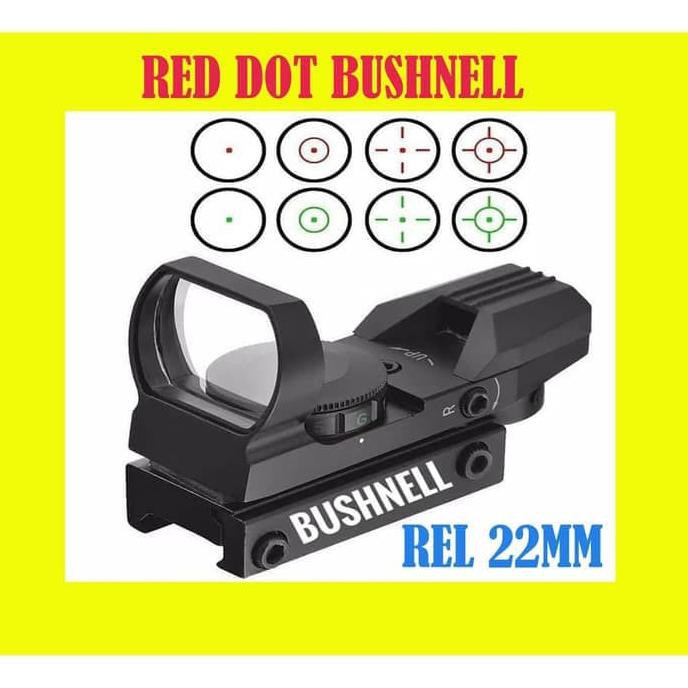 BARANG BARU red dot bushnell trmasuk adaptor rel ( bukan reddot BSA / red dot GSR)
