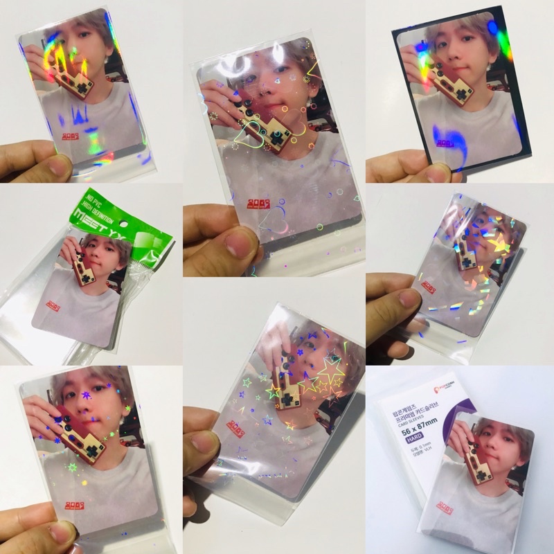 [READY] inner sleeve Outer hologram mini Photocard Mpc MEET YX Popcorn Holo Rainbow Star Mozaik love