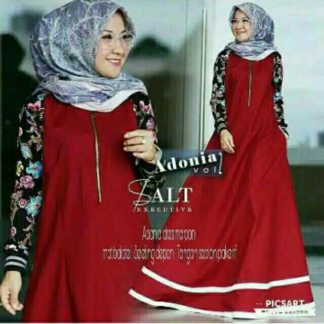 Dress Wanita Muslimah Cantik Baju  Gamis Dewasa Wanita 