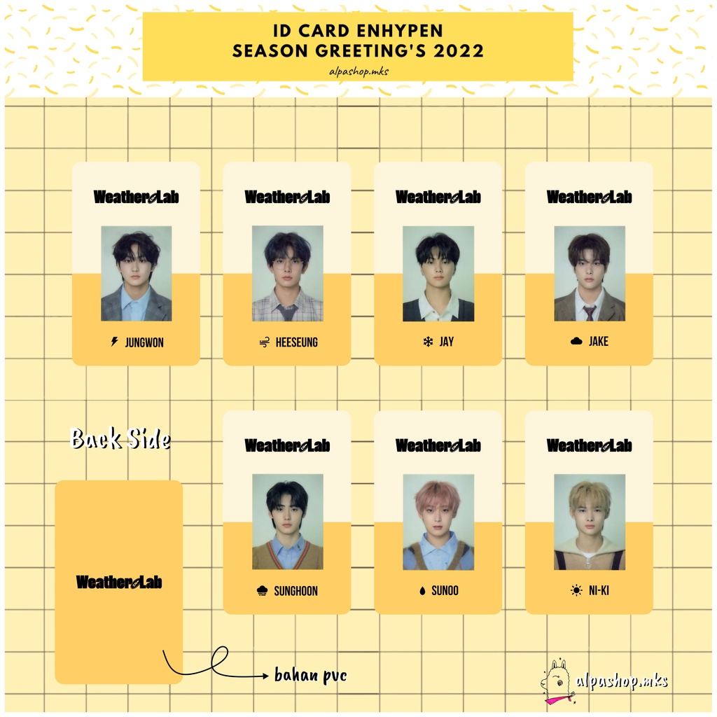 ENHYPEN UN0FF ID CARD SEASON GREETINGS 2022