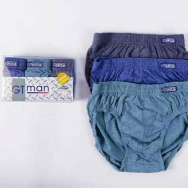 3PCS SEMPAK GT MAN GMY DAN GMX GTMAN CELANA DALAM PRIA  MULTICOLOUR