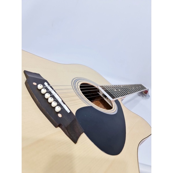 Gitar Akustik Merk Yamaha Jumbo Natural Hitam Sunkay Trusrod Senar String Murah Jakarta Pemula