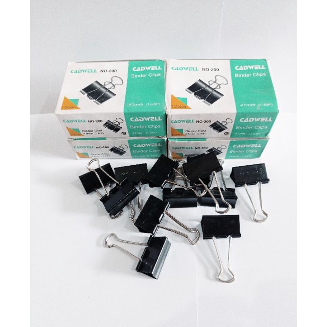 

PENJEPIT KERTAS NO 200 / BINDER CLIPS CADWELL NO 200 / 41mm