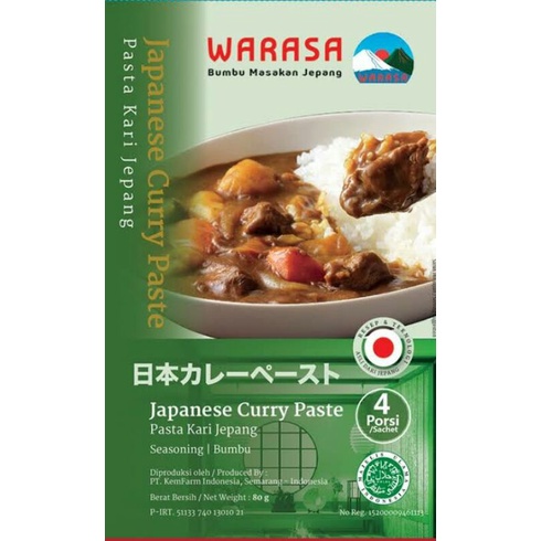 

Warasa japanese curry paste 80gr
